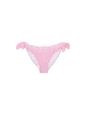Moon seersucker classic swim briefs with striped print