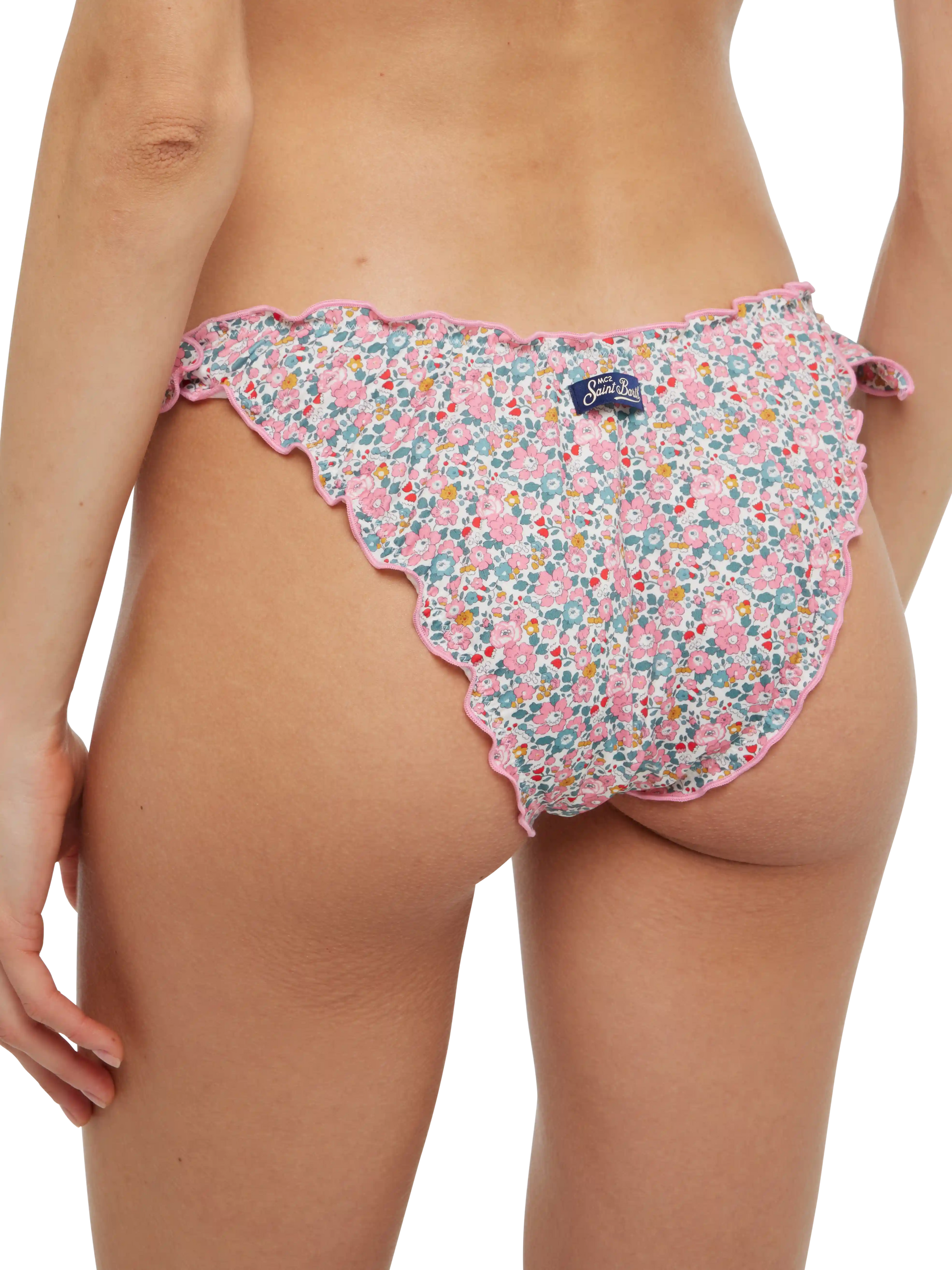 Moon classic swim briefs with Betsy Ann print |MADE WITH LIBERTY FABRIC - MC2 Saint Barth