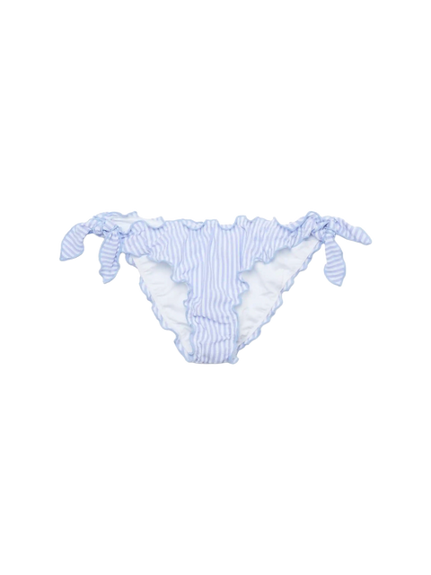 Moon seersucker classic swim briefs with striped print - MC2 Saint Barth