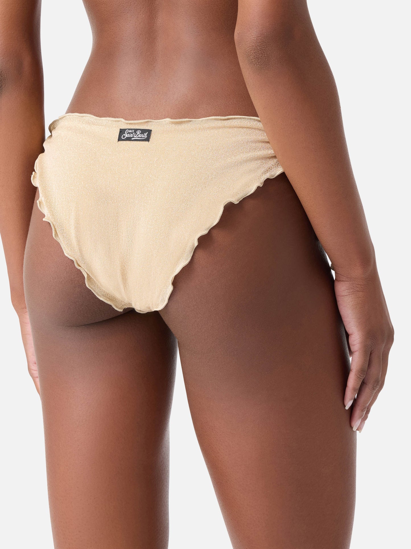 Bikini triangle classique en lurex doré pour femme Sagittarius Moon 