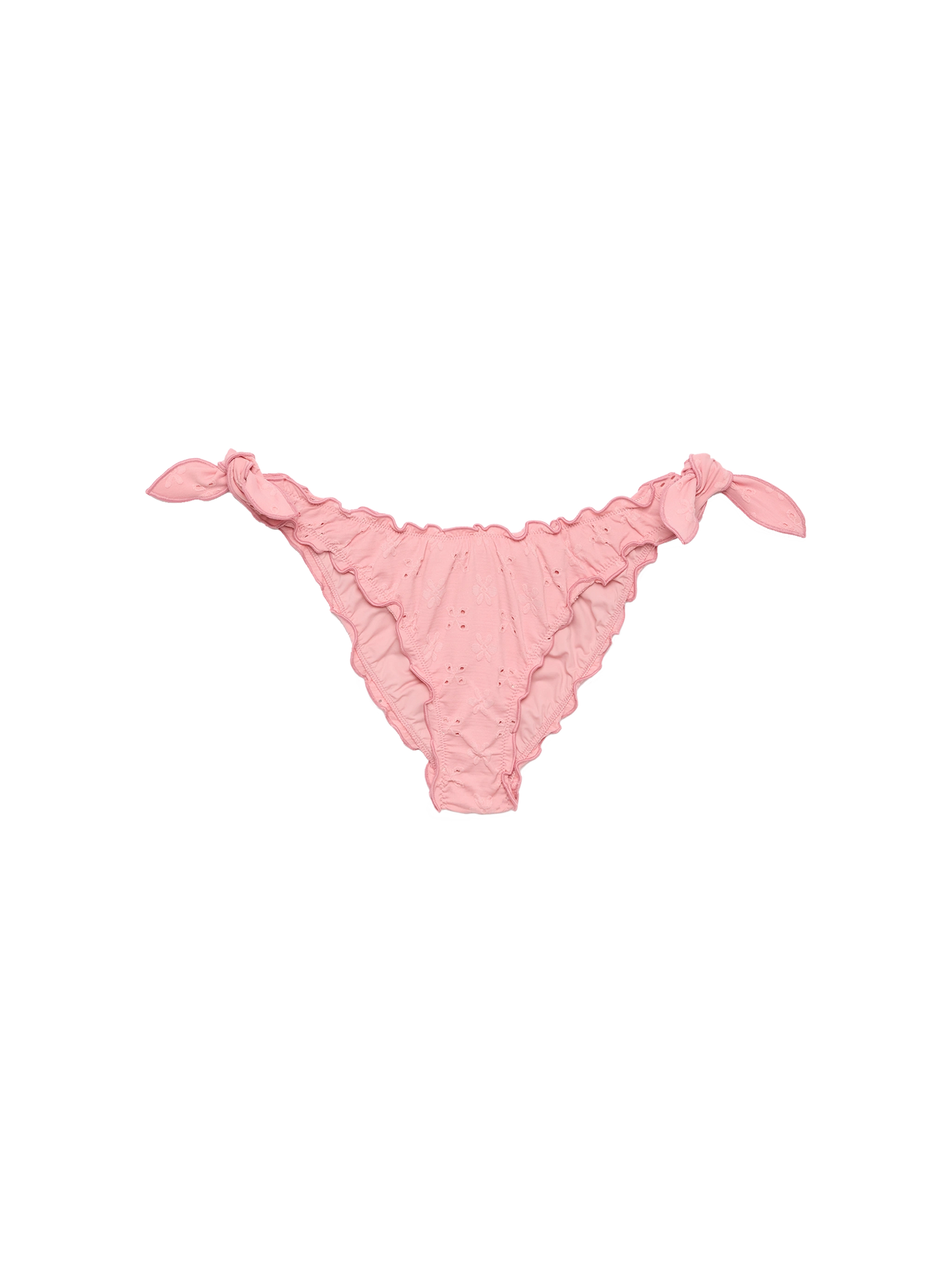 Moon slip mare classico in pizzo Sangallo color rosa