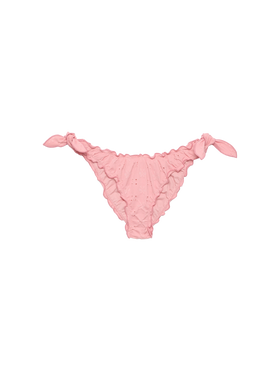 Moon slip mare classico in pizzo Sangallo color rosa