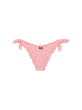 Moon slip mare classico in pizzo Sangallo color rosa