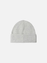 Woman mélange grey cashmere blend hat Moss