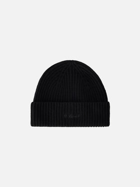 Gorro de lana Black Moss con bordado del logo 
