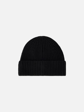 Gorro de lana Black Moss con bordado del logo 