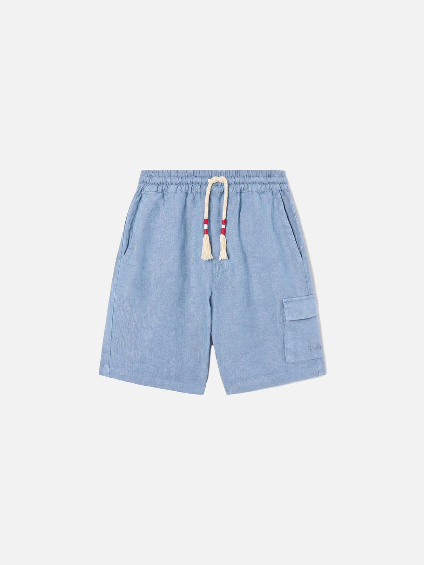 Bermudas Marseille Jr en chambray de denim claro 