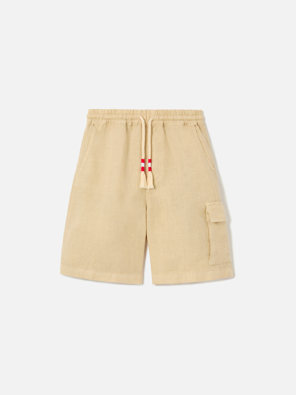 Shorts Marseille Jr in lino beige