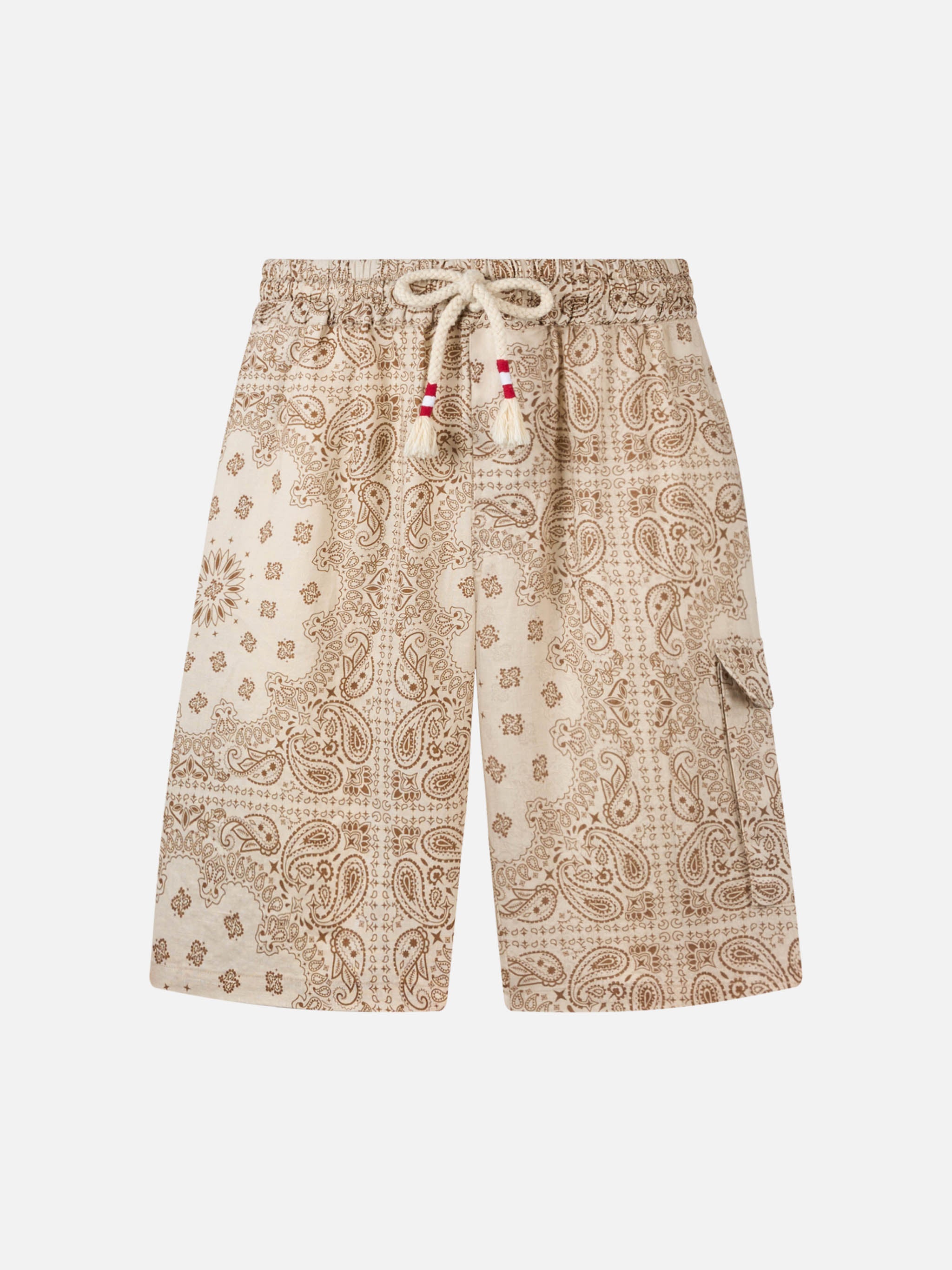 Man linen bermuda Marseille with bandanna print – MC2 Saint