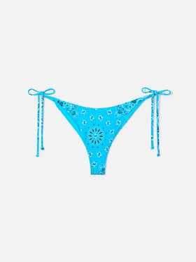 Braguita de bikini Marielle con bandana azul claro 
