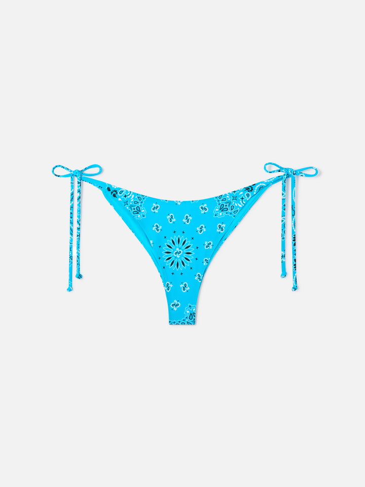 Judy Marielle hellblauer Bandana-Bralette-Bikini 