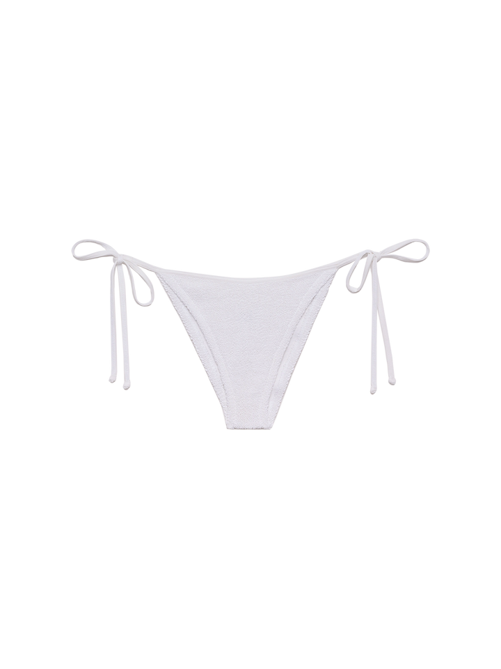 Marielle white crinkle classic swim briefs - MC2 Saint Barth