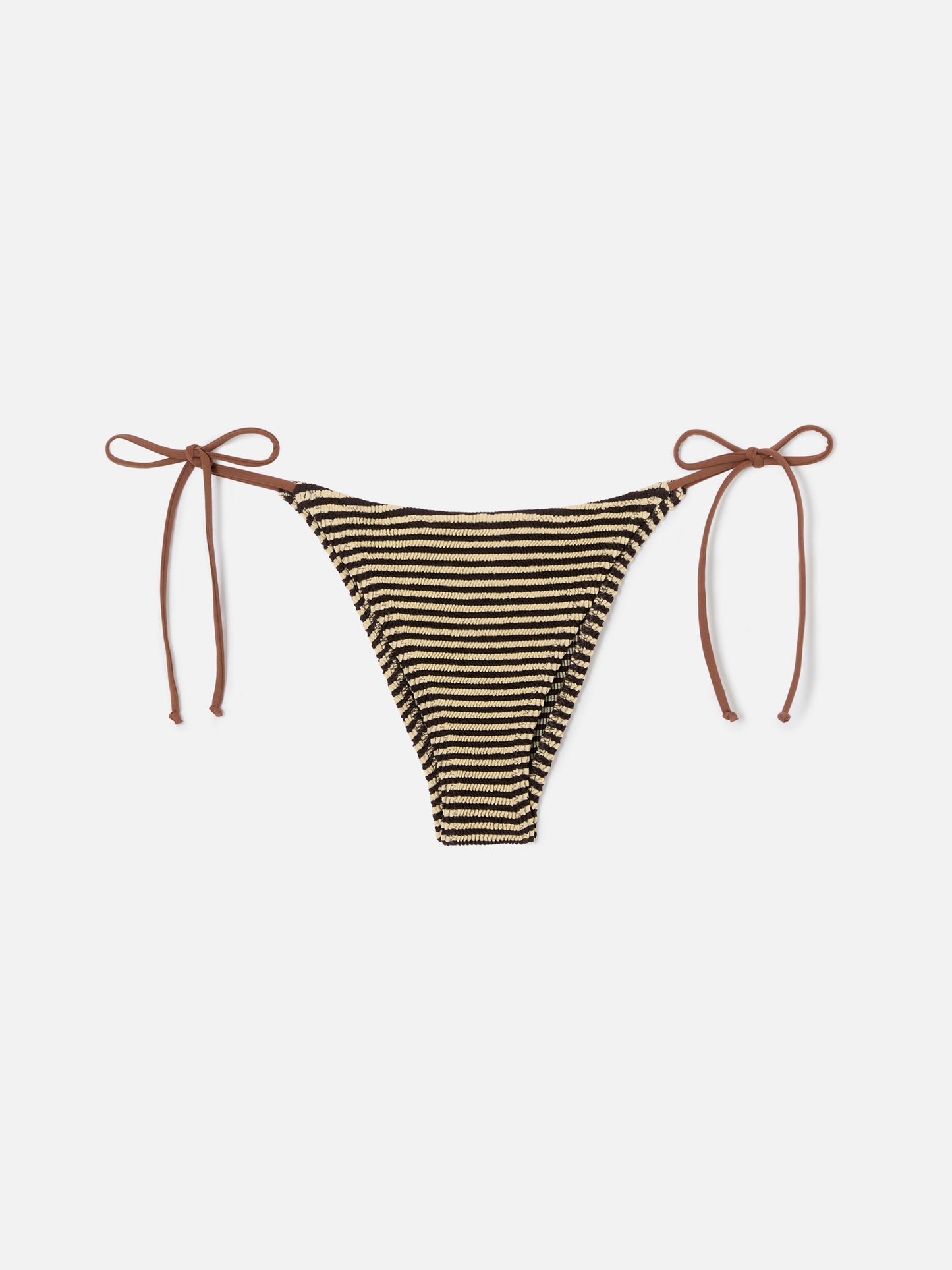 Slip mare Marielle modello brasiliana in tessuto crinkle a righe