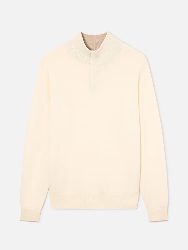 Off white Marlow Strick aus Woll- und Kaschmirmischung mit hohem Kragen 