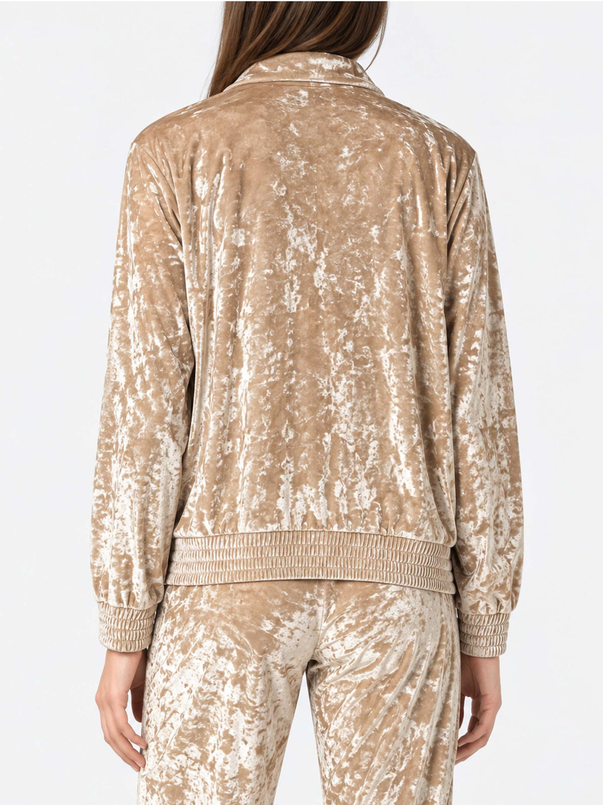 Beiges Chenille-Sweatshirt Miriam 