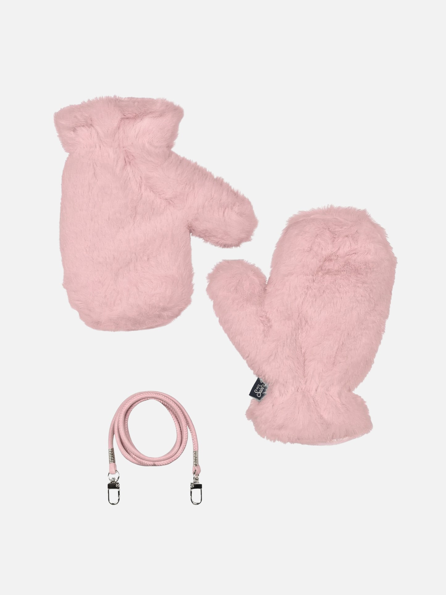 Guanti Muffy in pelliccia sintetica rosa