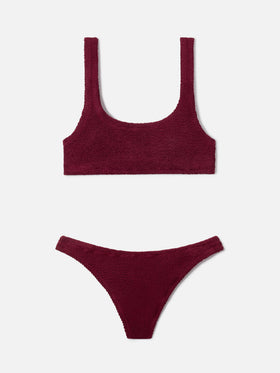 Bikini bralette burdeos arrugado Naima Naomi 