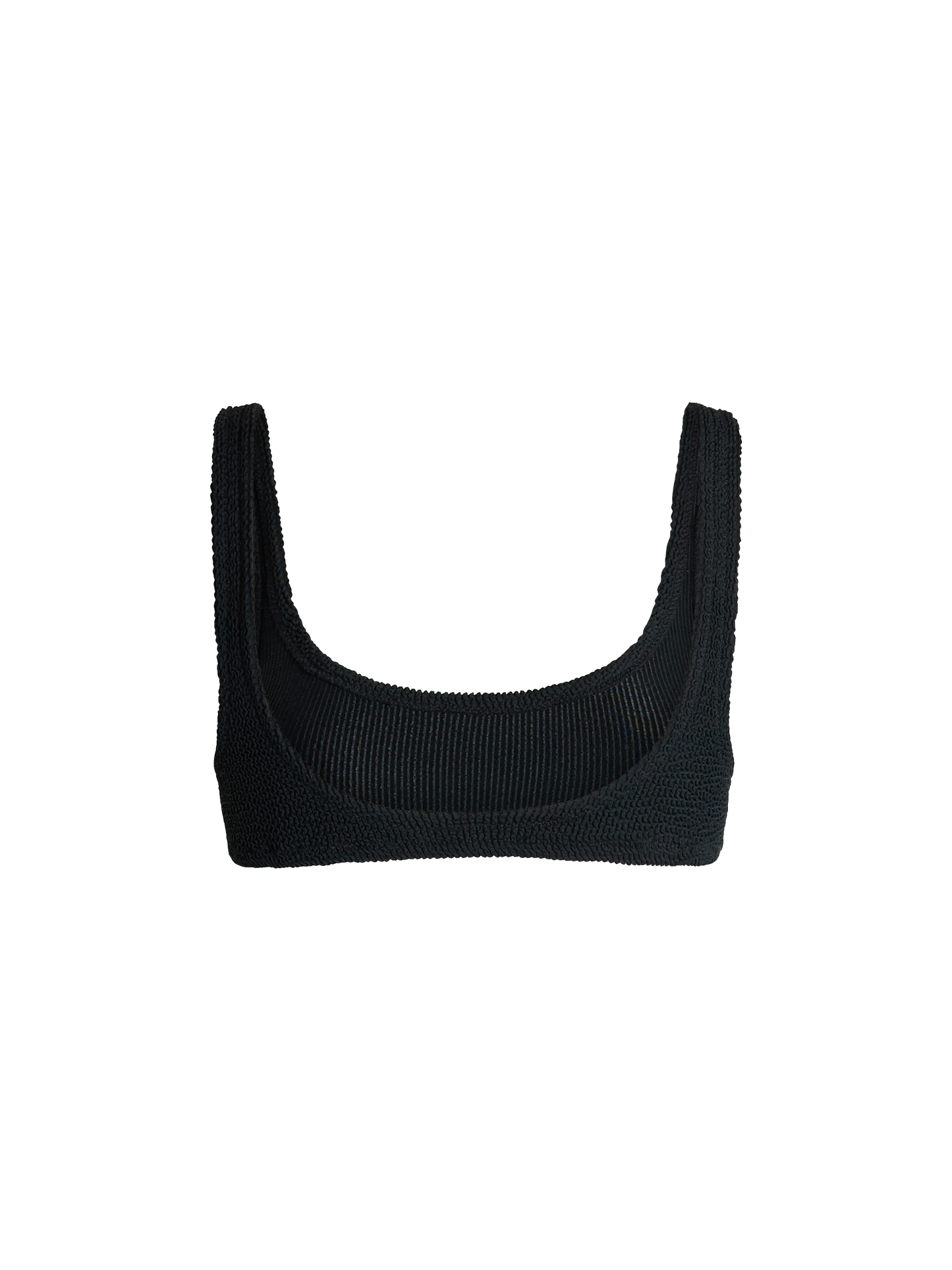 Bralette classica da donna nera crinkle Naima