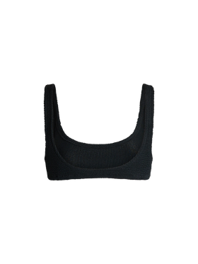 Bralette classica da donna nera crinkle Naima