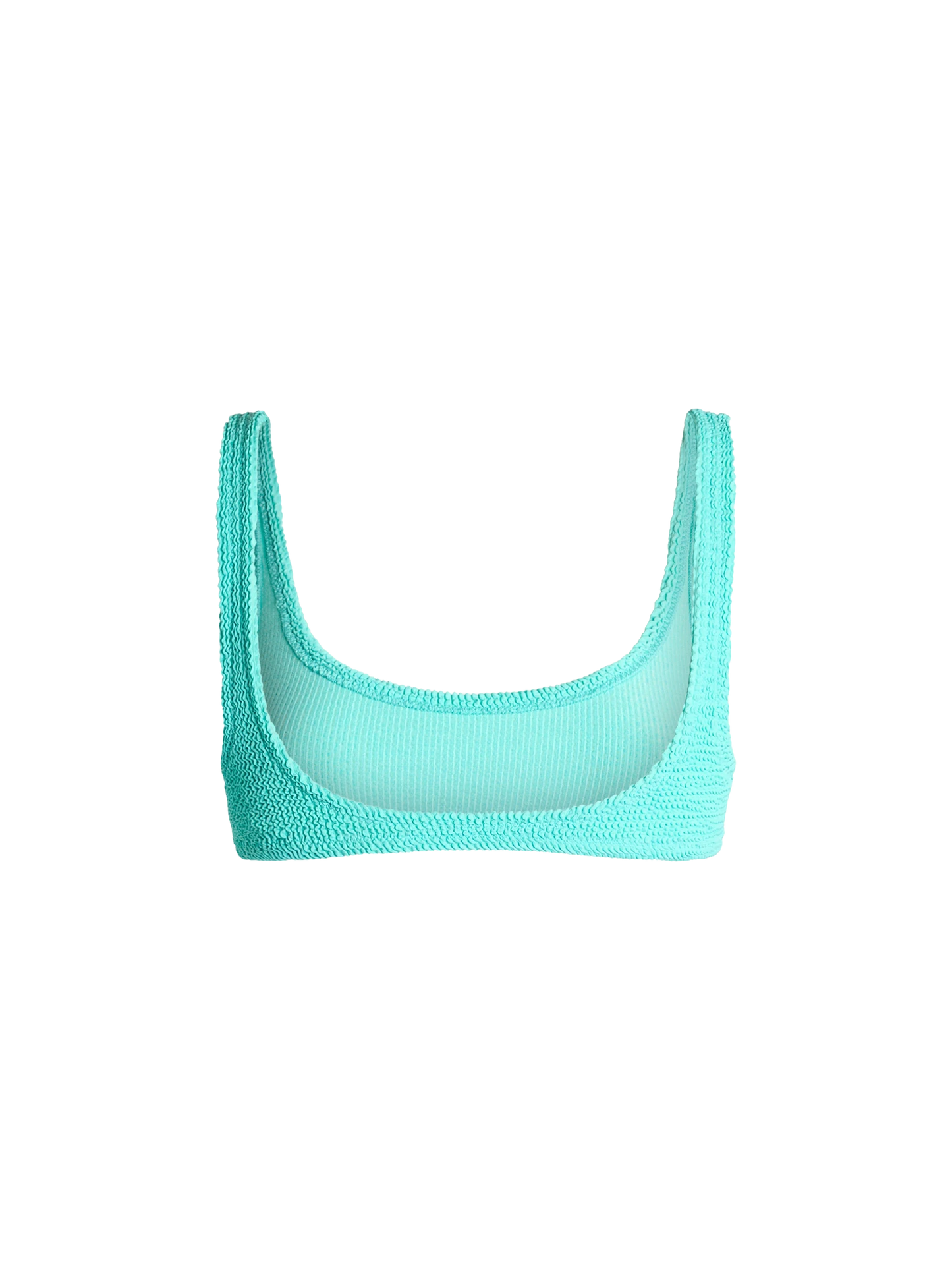 Woman water green classic crinkle bralette Naima