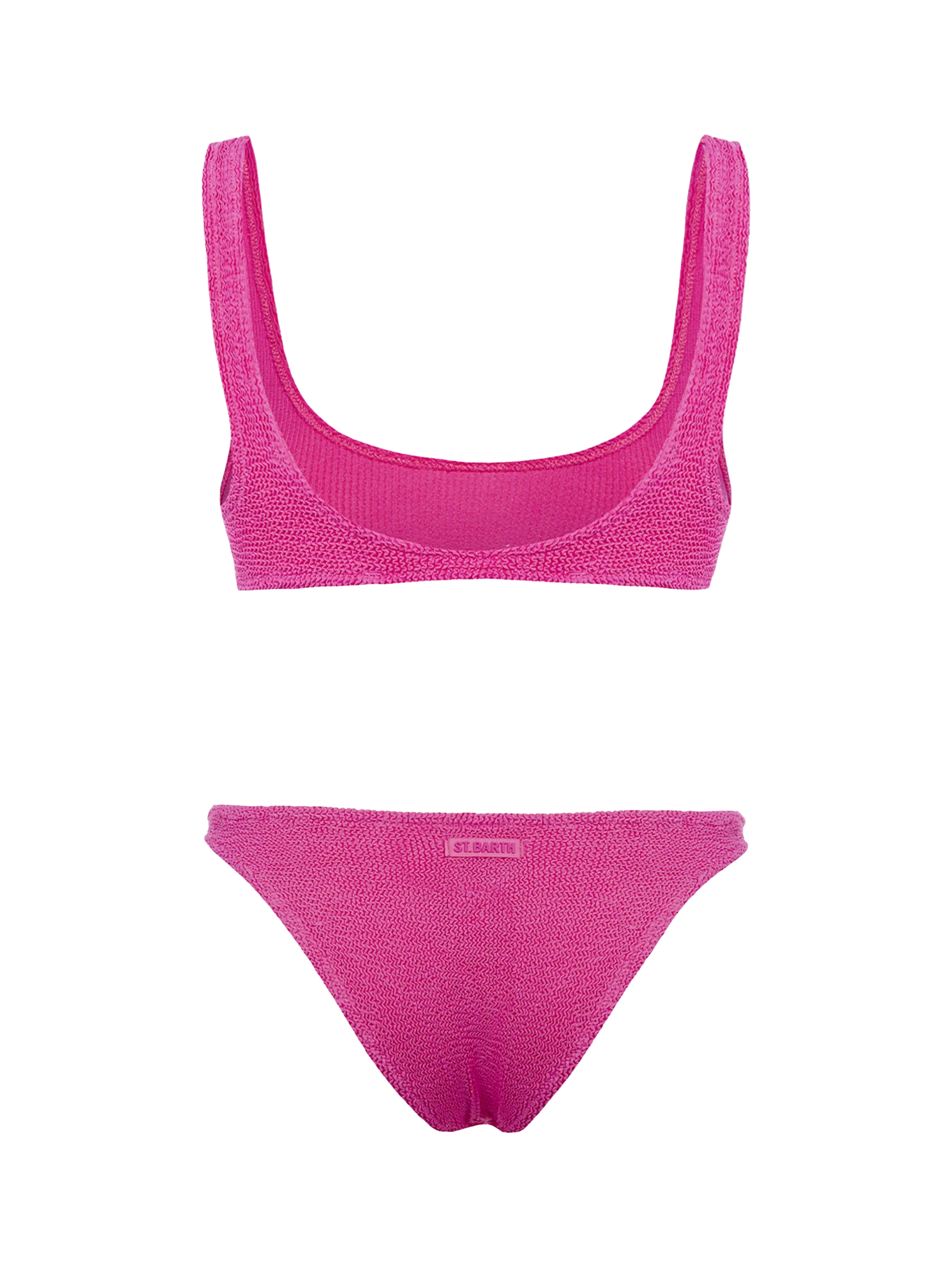 Pink crinkle bralette bikini Naima Elise - MC2 Saint Barth