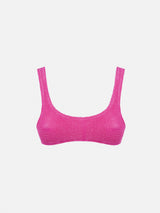 Woman pink classic crinkle bralette Naima