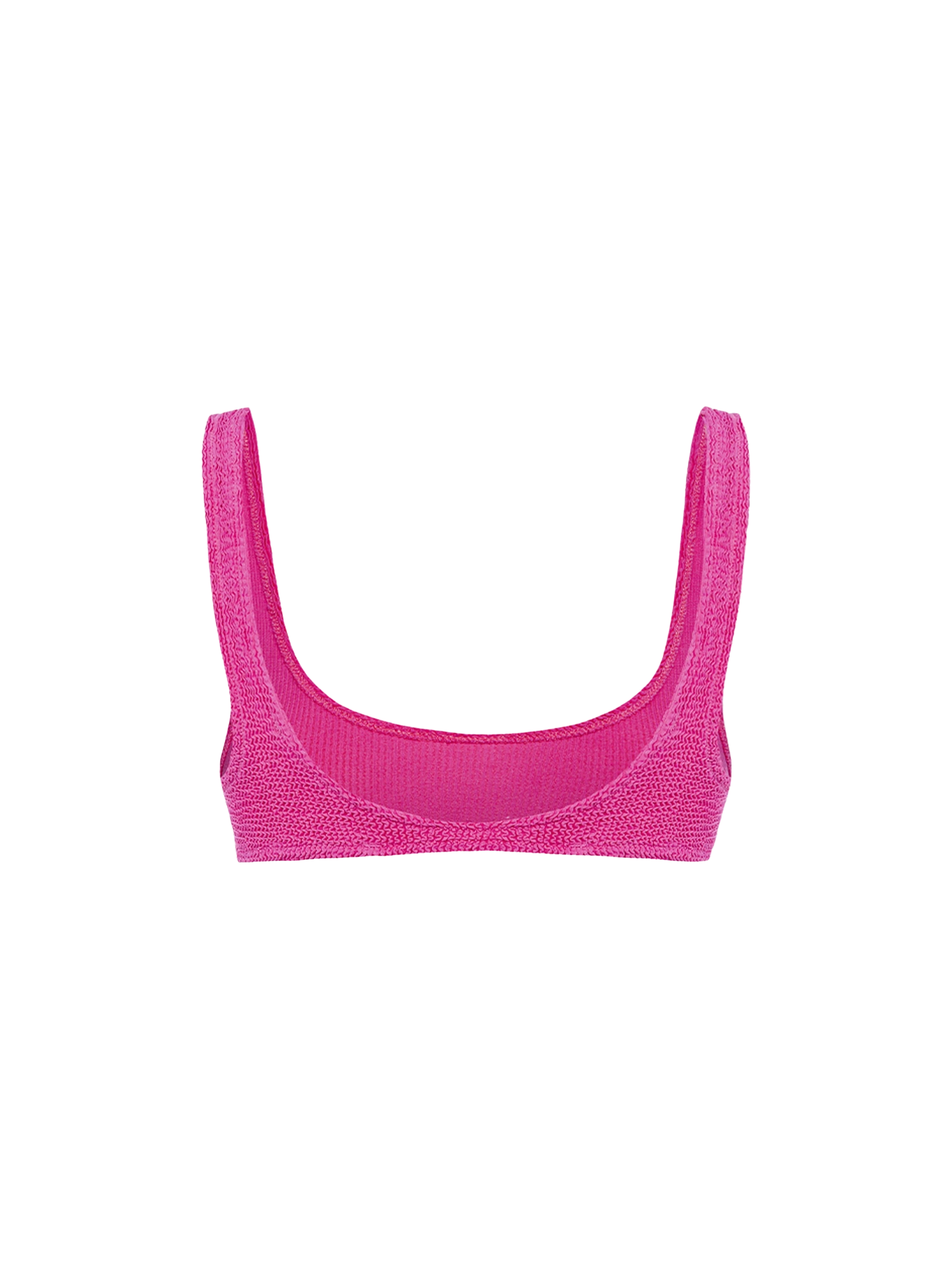 Naima pink crinkle classic bralette top - MC2 Saint Barth