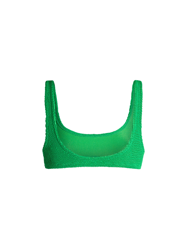 Grünes klassisches Crinkle-Bralette für Damen Naima