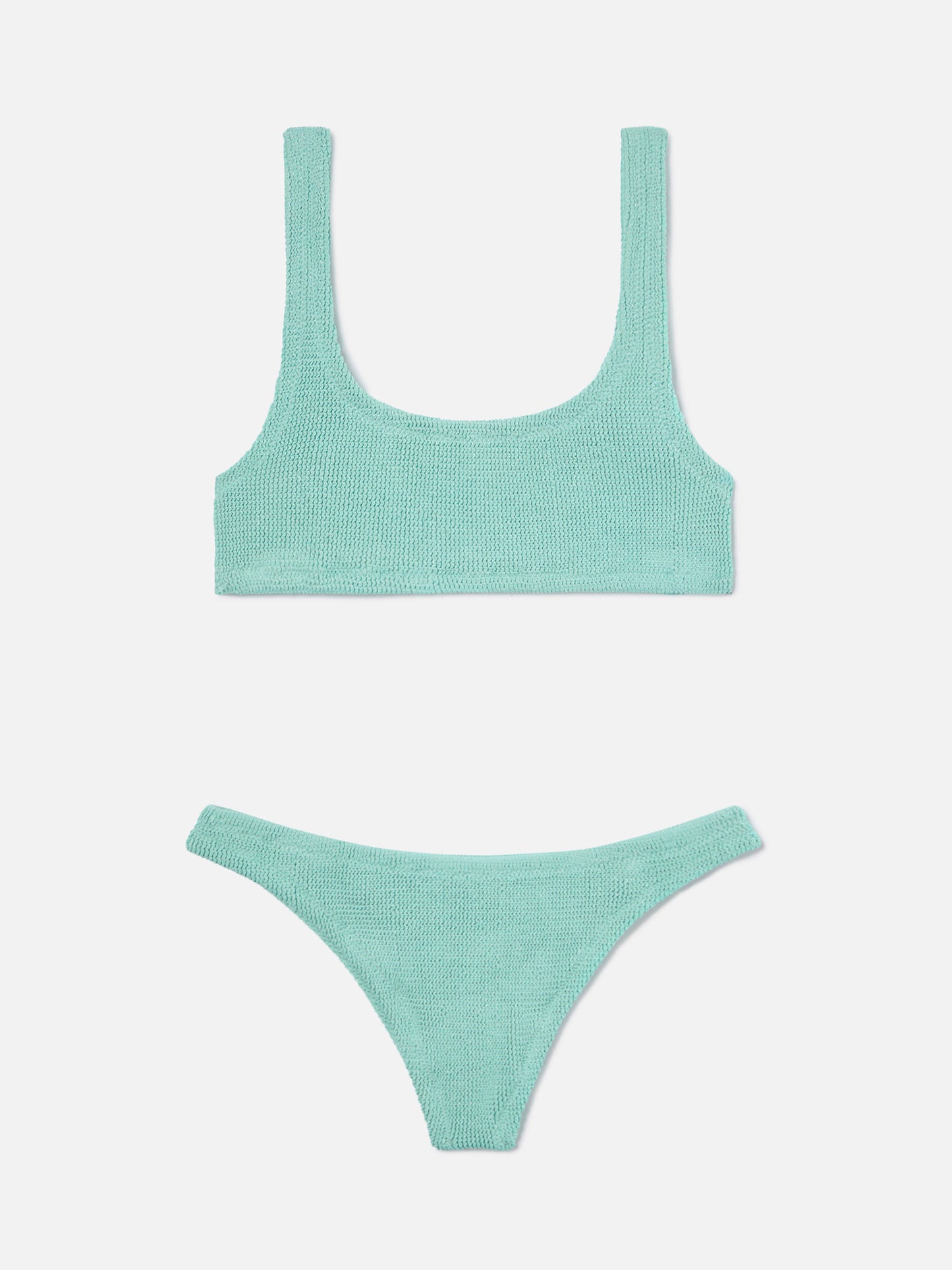 Bikini Naima Naomi in tessuto crinkle lurex verde acqua