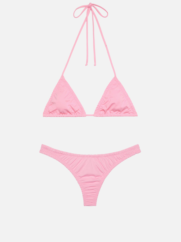 Nilly top triangolo classico rosa - Nalu slip mare cheekiest color rosa