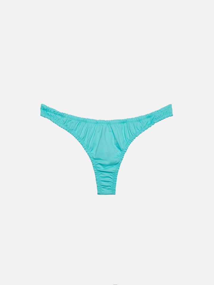 Water green triangle bikini Nilly Nalu with cheeky swim briefs