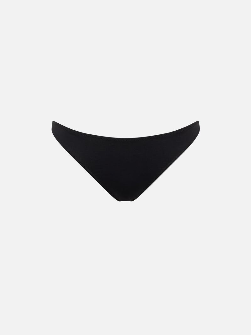 Woman black cheeky swim briefs Naomi