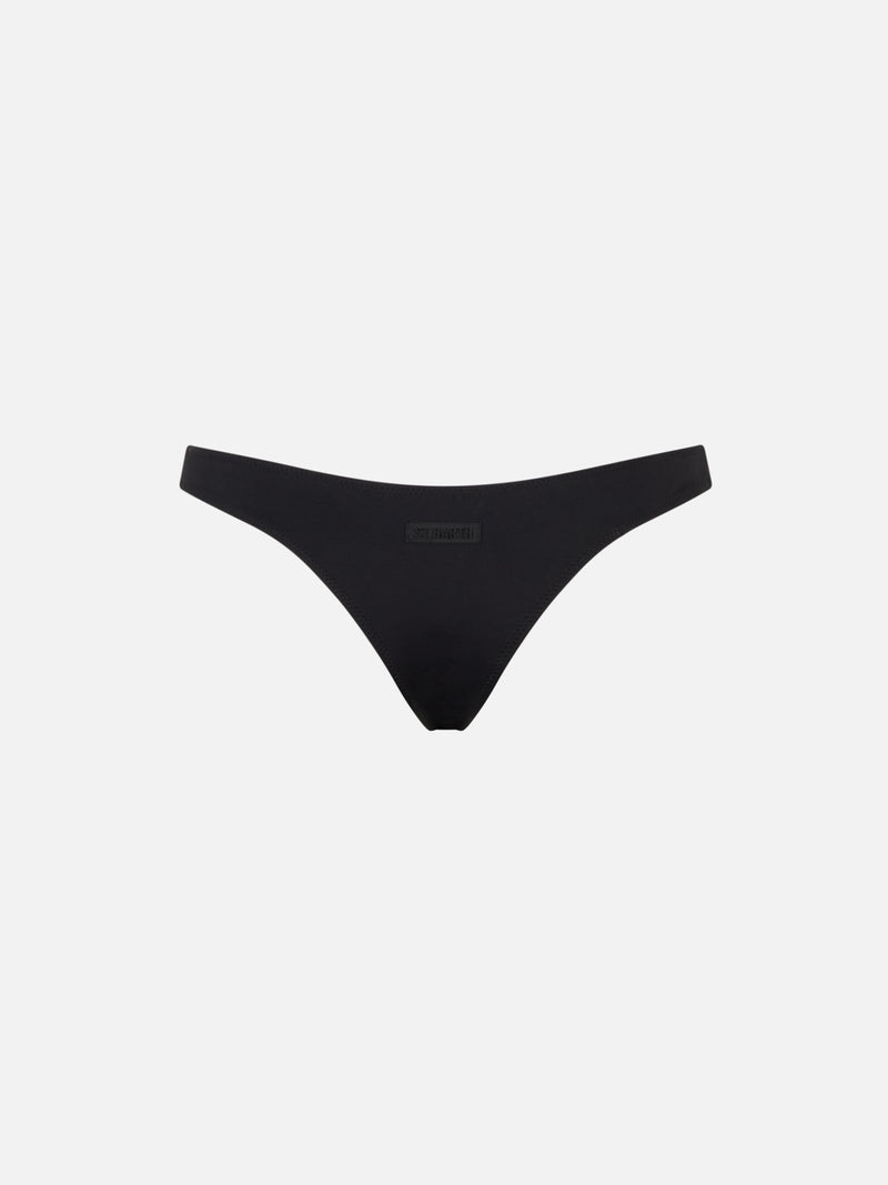 Woman black cheeky swim briefs Naomi