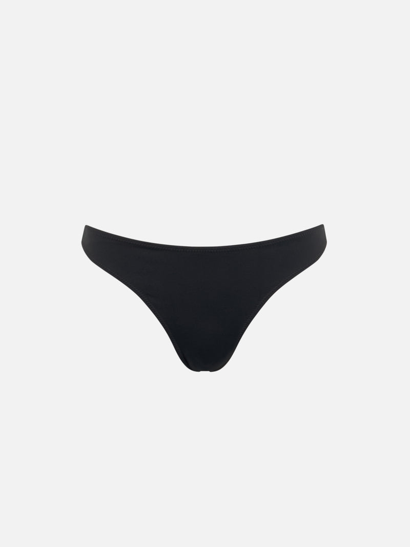 Woman black cheeky swim briefs Naomi