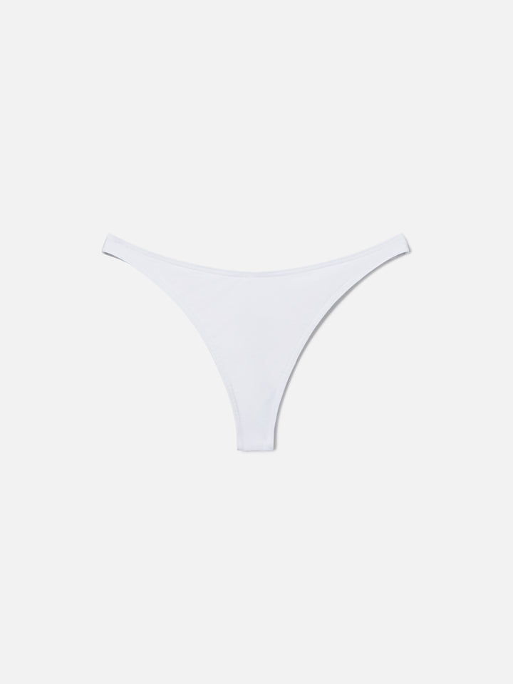 Bikini Leah Naomi triangolo bianco con laccetti