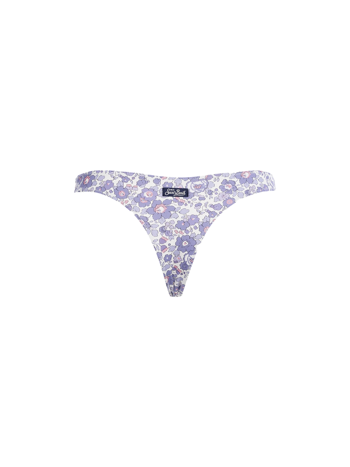 Woman Betsy cheeky swim briefs Naomi |MADE WITH LIBERTY FABRIC - MC2 Saint Barth