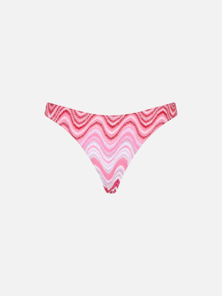 Woman raschel knit triangle bikini Leah Naomi