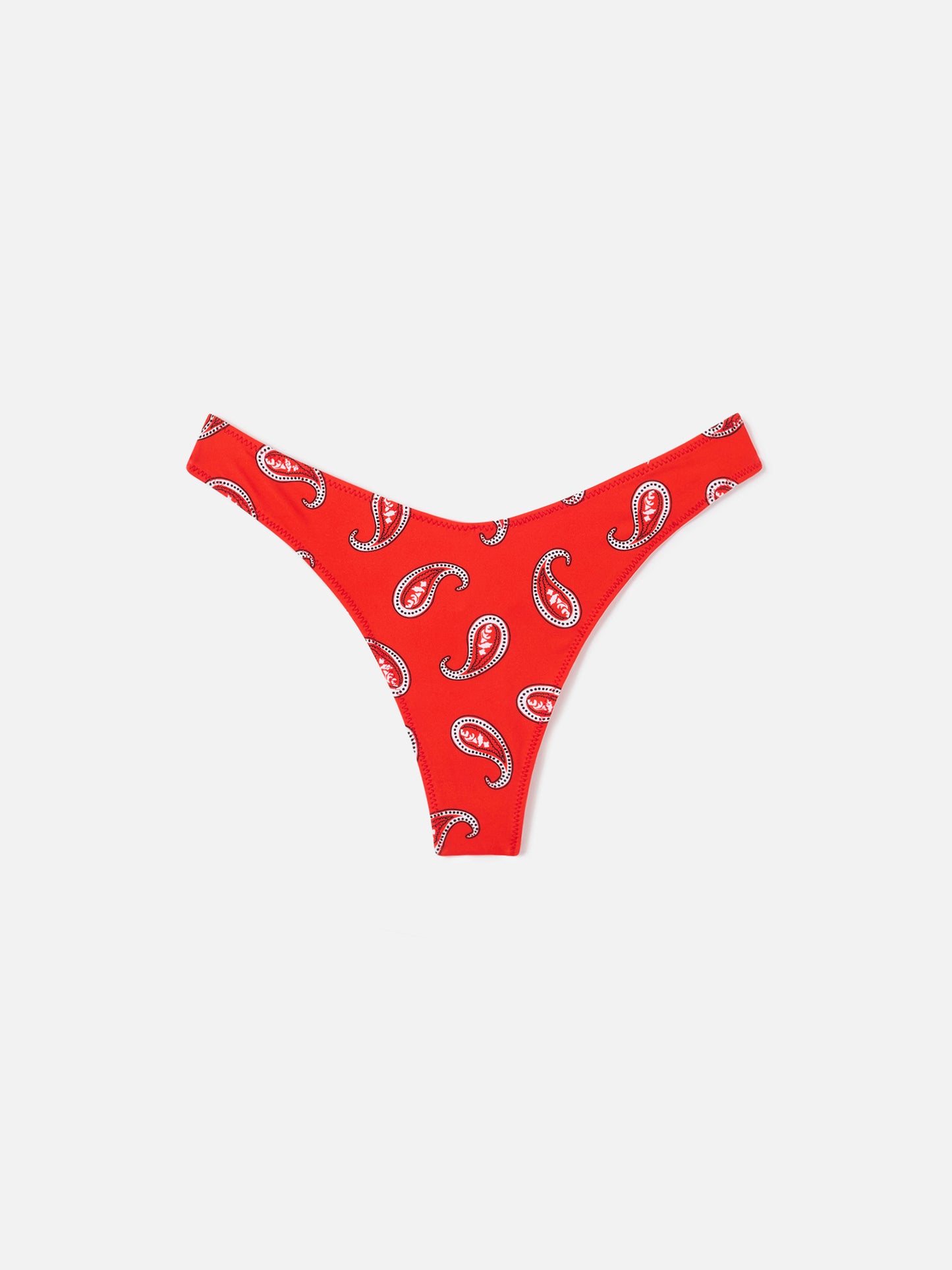 Bas de bikini Red Naomi cheeky à imprimé paisley 