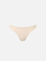 Woman beige cheeky swim briefs Naomi