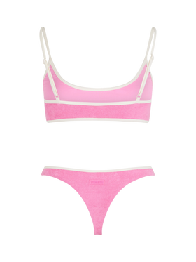 Woman terry bralette bikini Judy Naomi with piping - MC2 Saint Barth
