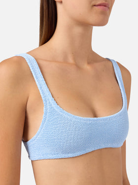 Bikini bralette de crinkle azul claro Naima Naomi 