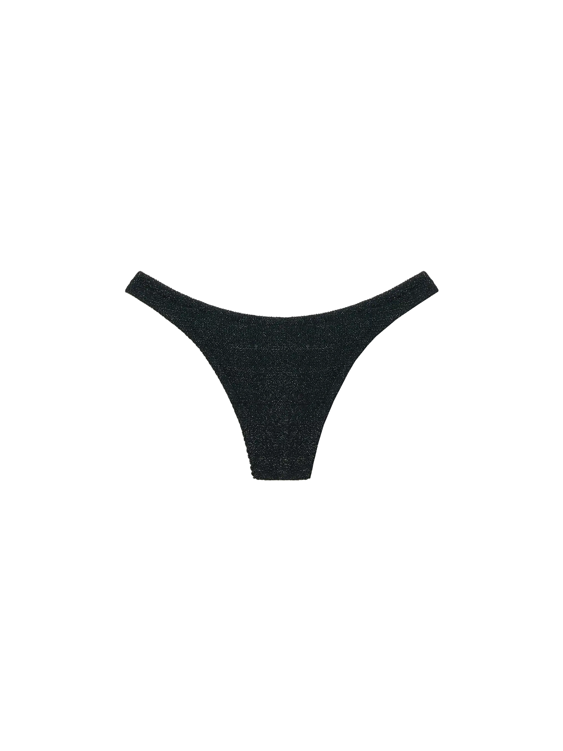 Naomi black lurex crinkle cheeky swim briefs - MC2 Saint Barth