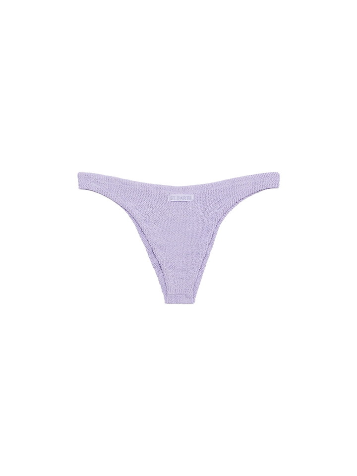 Woman lilac classic lurex cheeky swim briefs Naomi - MC2 Saint Barth