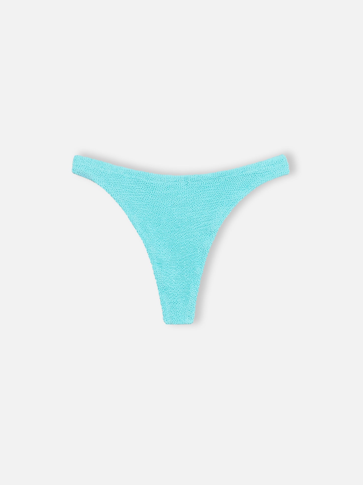 Wassergrüne, freche Damen-Badehose in Crinkle-Optik Naomi