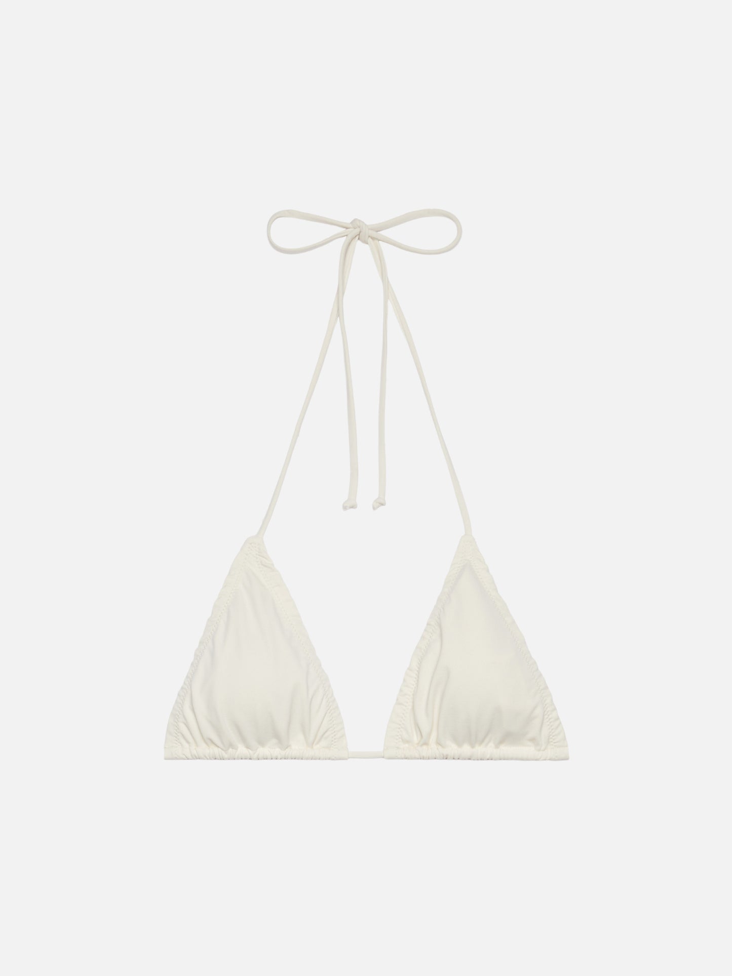 Nilly top triangolo classico crema