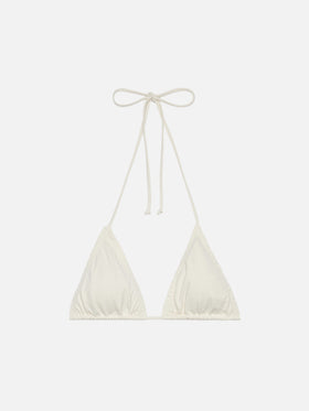 Nilly top triangolo classico crema