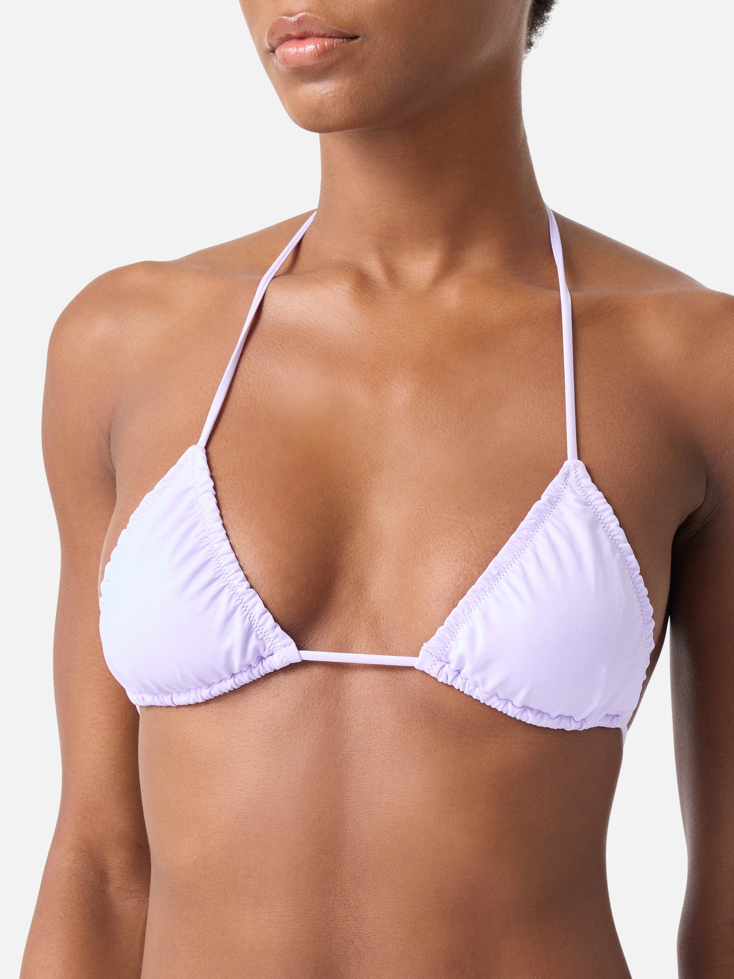 Nilly Nalu lilac ruffled triangle bikini