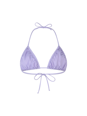 Woman lilac classic triangle top swimsuit Nilly