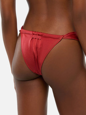 Bügel-Bralette-Bikini Salina Noelle mit frechem Bikinihöschen in schimmerndem Ziegelrot
