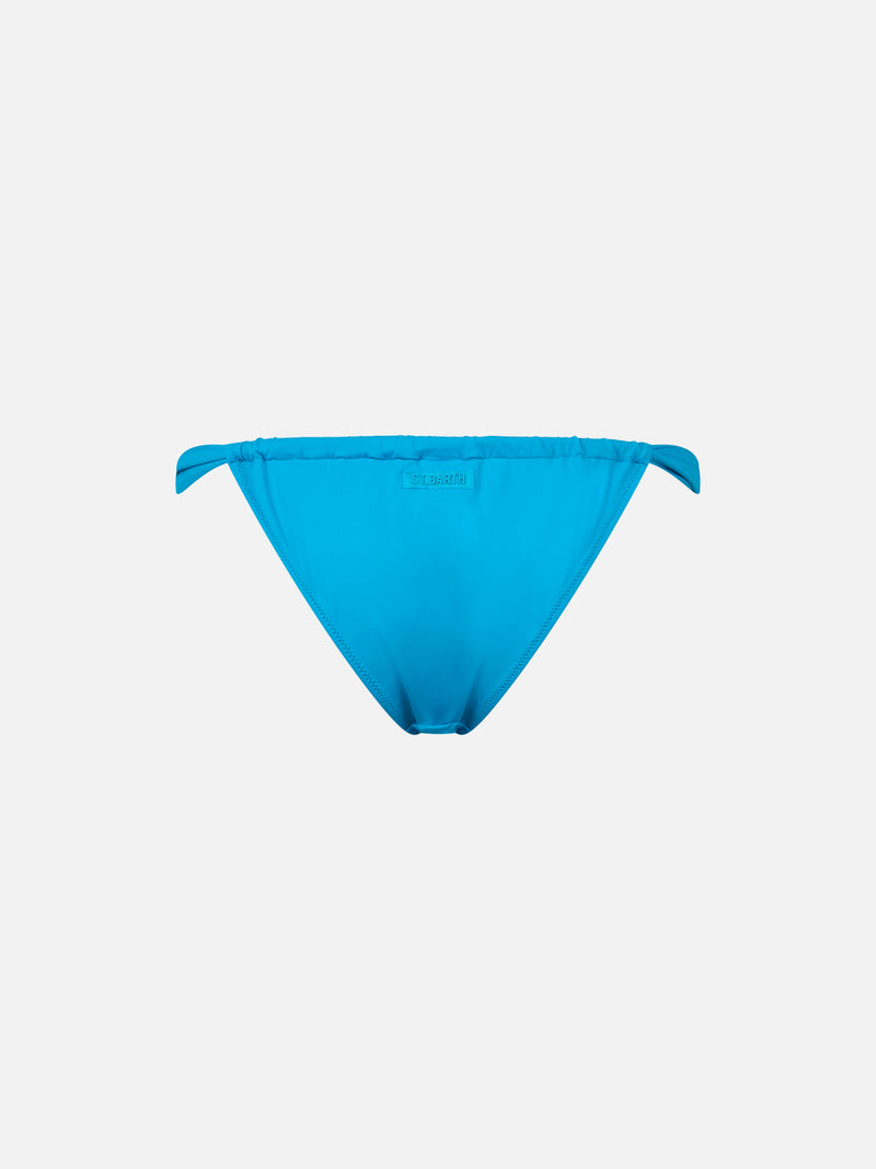 Woman turquoise cheekiest swim briefs Noelle